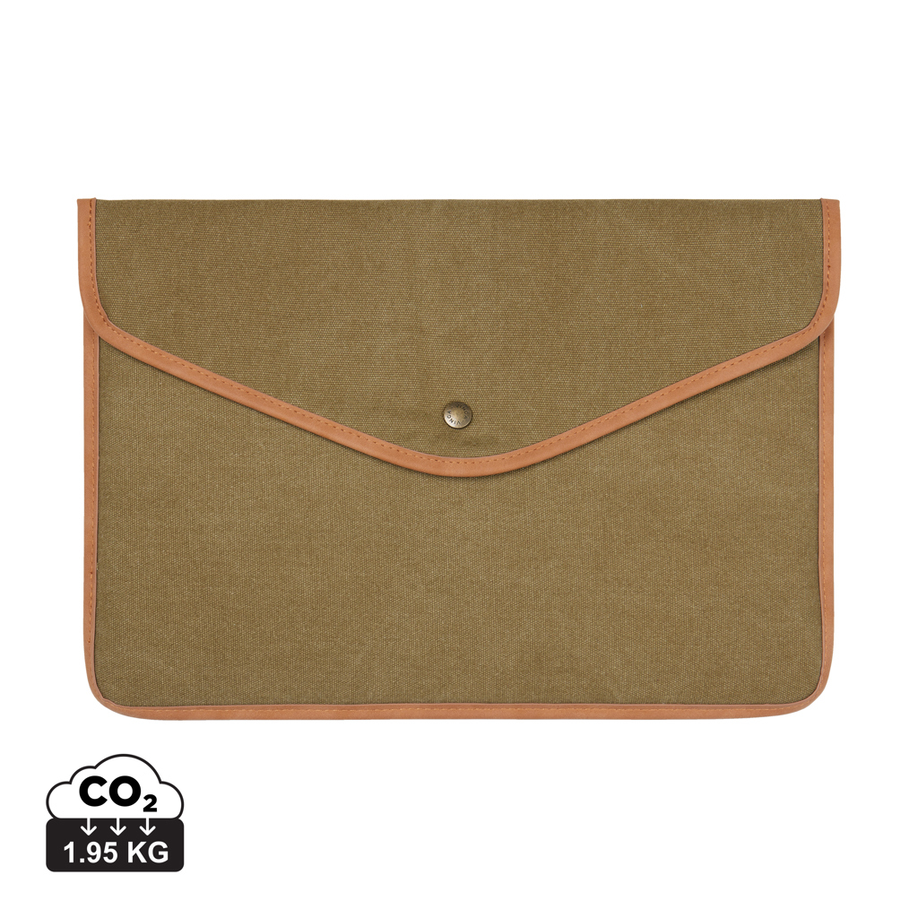 Housse écran 16" à personnaliser toile recyclée Bosler VINGA Vert 